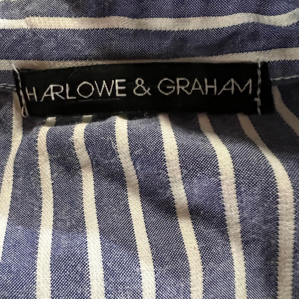 Harlow & Graham Open Shoulder Button Down - image 6